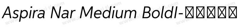 Aspira Nar Medium BoldI字体转换